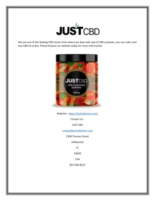we are one of the leading cbd stores from where