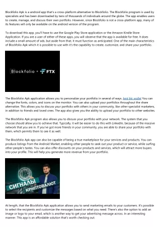 blockfolio apk is a android app that s a cross