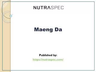 maeng da published by https nutraspec com