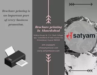 brochure printing is an important part of every