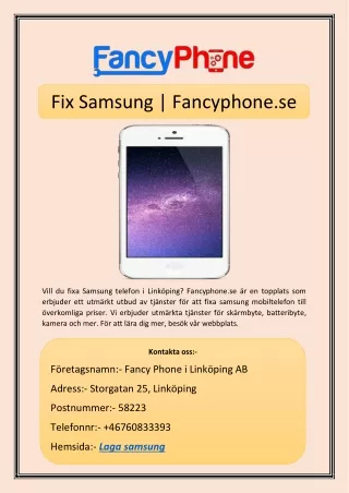 fix samsung fancyphone se