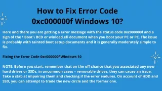 How to Fix Error Code 0xc000000f Windows 10