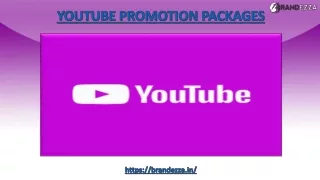 How to get youtube promotion packages