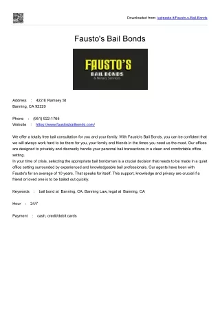 downloaded from justpaste it fausto s bail bonds
