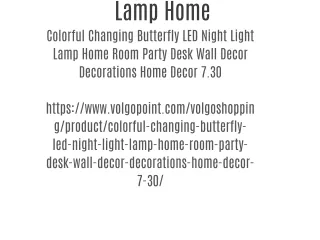 Lamp Home