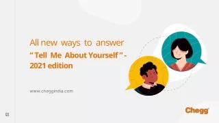 all new ways to answer tell me about yourself