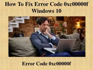 How To Fix Error Code 0xc00000f Windows 10