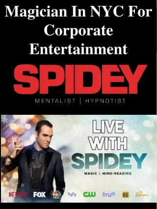 magician in nyc for corporate entertainment