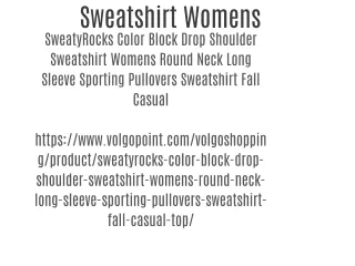 Sweatshirt Womens