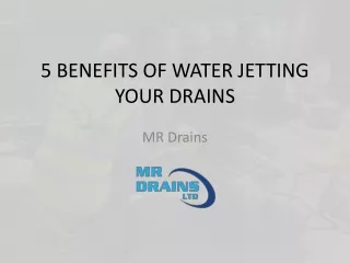 High Pressure Water Jetting Experts