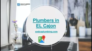 Plumbers in EL Cajon