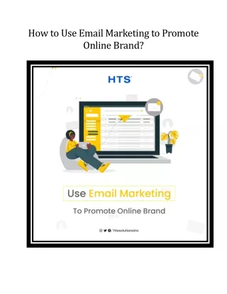 how to use email marketing to promote online brand
