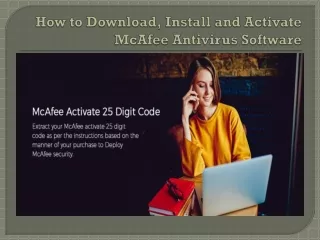 McAfee.com/Activate - Enter Product Key - Activate McAfee Online