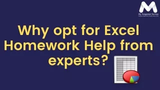 why opt for excel homework help from experts