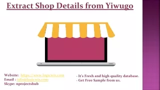 extract shop details from yiwugo