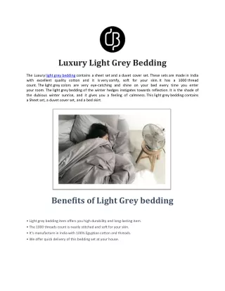 luxury light grey bedding
