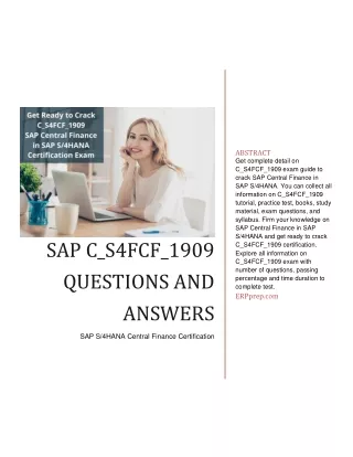 abstract get complete detail on c s4fcf 1909 exam