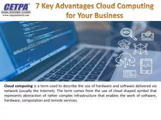 7 key advantages cloud computing for your business