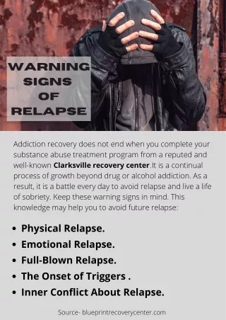 warning signs of relapse
