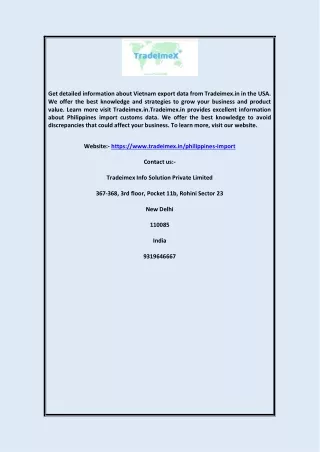get detailed information about vietnam export
