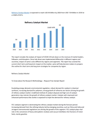 Refinery Catalyst Market– Global Industry Analysis and Forecast (2019-2026)