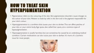 skin hyperpigmentation