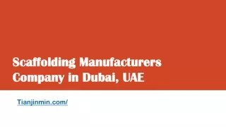 Scaffolding Products in Dubai, UAE