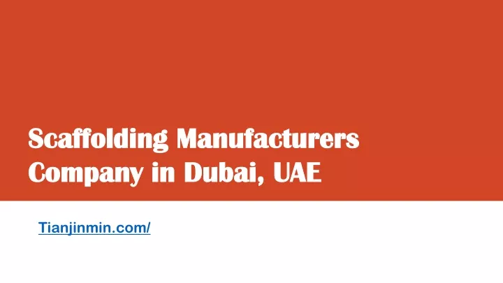 scaffolding manufacturers company in dubai uae