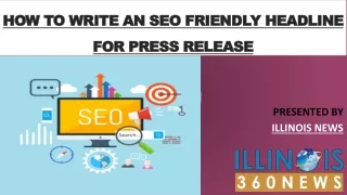 how to write an seo friendly headline for press release