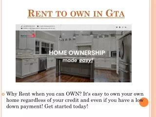 rent to own in gta