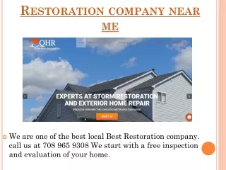 restoration company near me