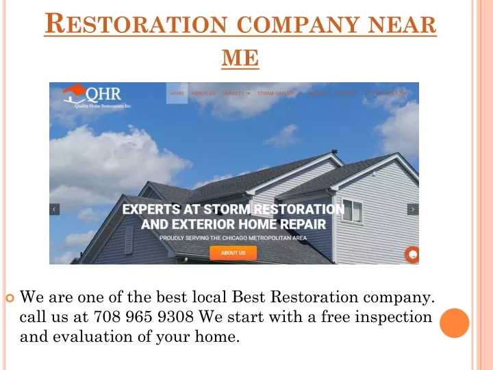 restoration company near me