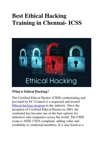 best ethical hacking training in chennai icss