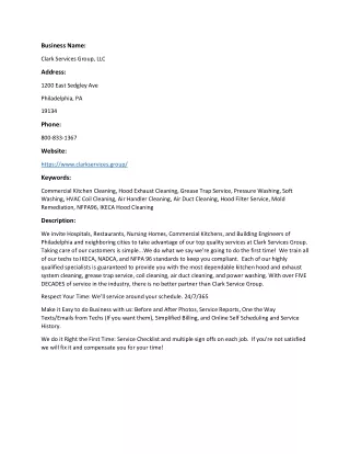 Clark Services Group, LLC