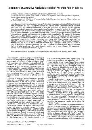 iodometric quantitative analysis method