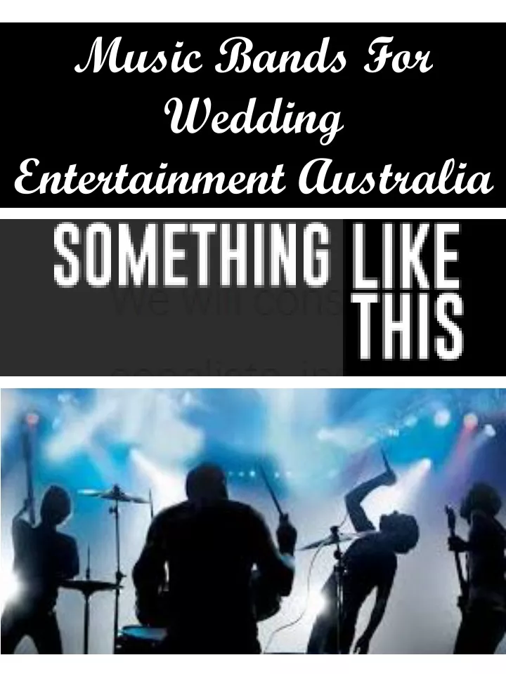 music bands for wedding entertainment australia
