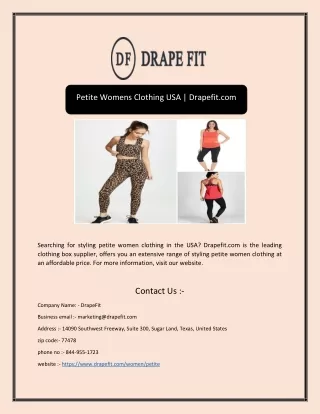 petite womens clothing usa drapefit com