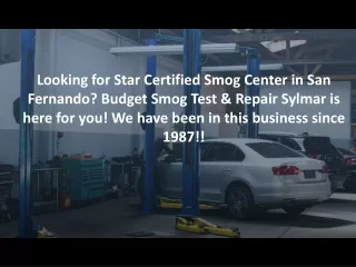 Star Certified Smog Check San Fernando