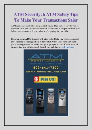 atms are convenient they re open at all hours