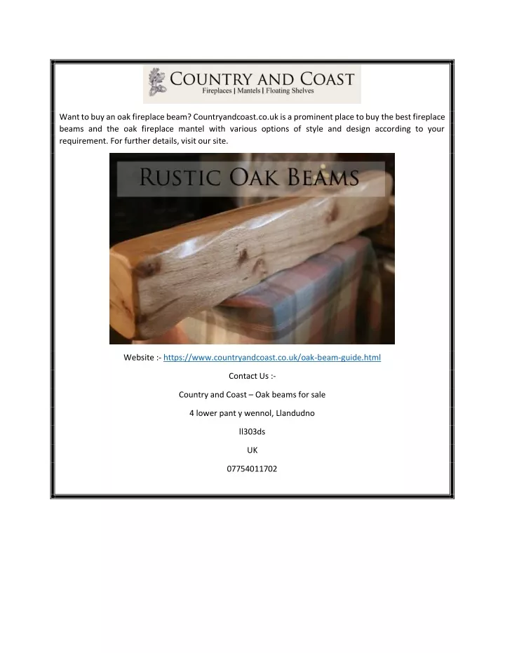 want to buy an oak fireplace beam countryandcoast
