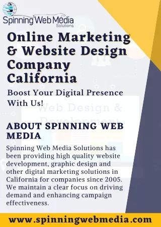 Leading Website Design Company California | Spinning Web Media