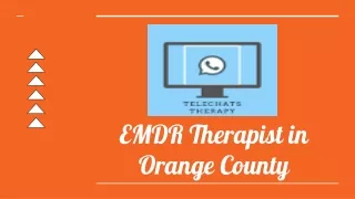 EMDR Therapist in Orange County