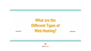 what are the different types of web hosting