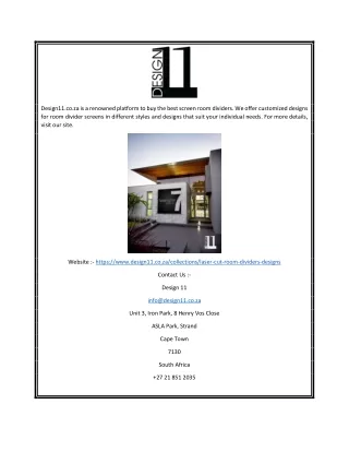 design11 co za is a renowned platform