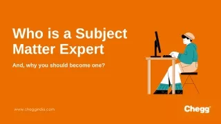 who is a subject matter expert