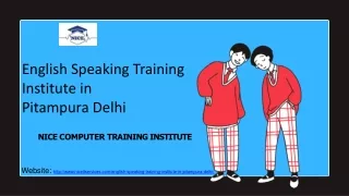 English Speaking Training Institute in Pitampura Delhi