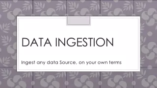 Data Ingestion