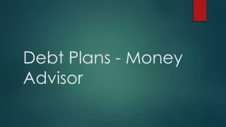 Debt Plan | Money advisor
