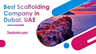 Best Scafffolding Company in Dubai, UAE