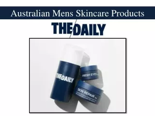 Australian Mens Skincare Products